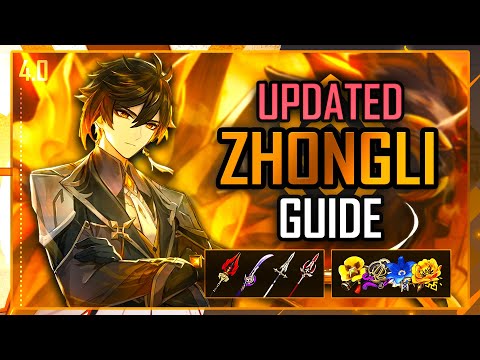 COMPLETE ZHONGLI MAIN'S GUIDE! (DPS & Support Builds, C6, Weapons etc.) | Genshin Impact Ver 4.0