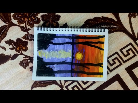 Golden Tranquility: Painting the Serenity of Sunset