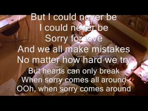 Sorry For Love Lyrics -Celine dion.