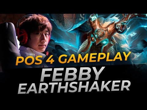 Febby plays Earthshaker Pos 4  | Full Gameplay Dota 2 Replay