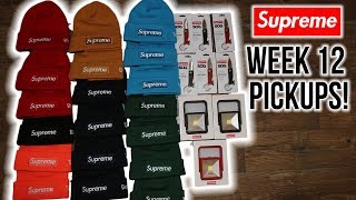 SUPREME BOX LOGO BEANIES IN HAND REVIEW. WEEK 12 PICKUPS!!