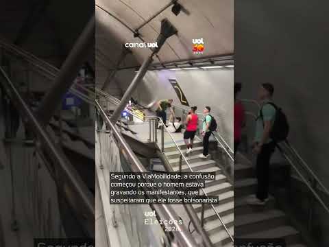 Homem é contido na Estação Paulista após confusão com apoiadores de Lula