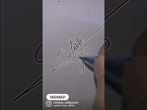 Yashasvi Name Signature Style ✍️ | Signature Of Letter Y | #youtube #shorts #youtubeshorts