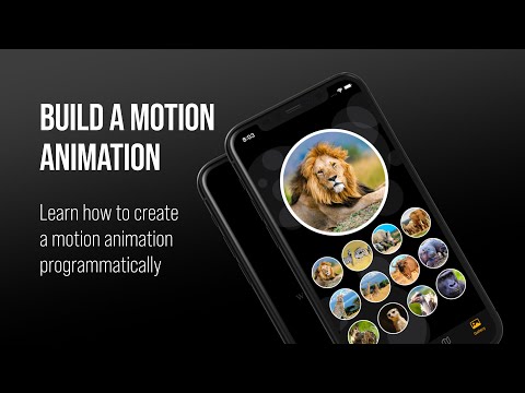 Learn how to create a motion animation programmatically with SwiftUI framework using  Xcode