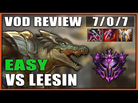 Renekton vs Lee Sin - 7/0/7 - Vod Review Commentary #6