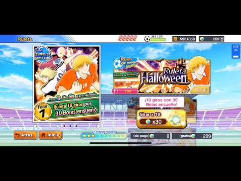 Una Ruleta SSR de evento - Halloween - Captain Tsubasa Dream Team