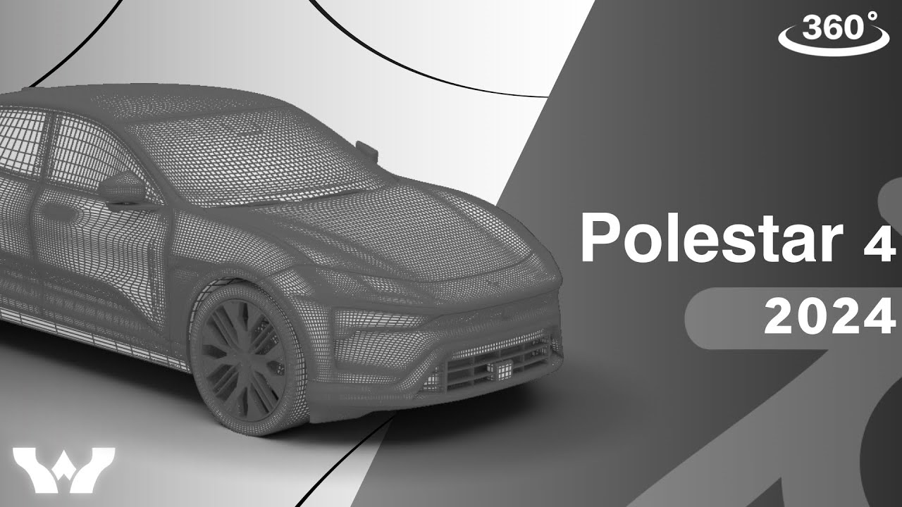 ポールスター 4 2024 3Dモデル