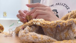 〔VLOG〕セーターを編みながら暮らしを整える／大きく手放し小さく迎える