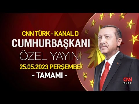 Cumhurbaşkanı Erdoğan, CNN TÜRK-Kanal D yayınında 2. tur öncesi soruları yanıtladı - 25.05.2023
