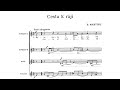 Bohuslav Martinů: Three sacred songs, for high voices and violin, H.339 (1952) with score