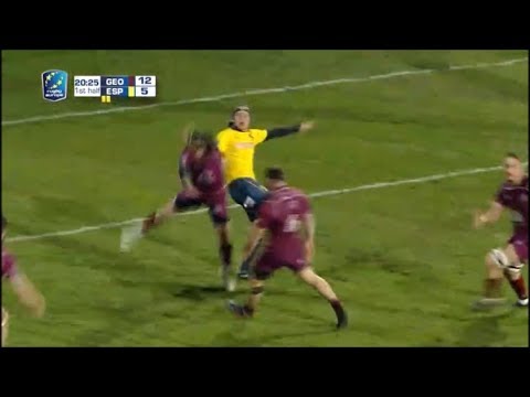 Spain kicking in 45 mph windy conditions vs Georgia 2019