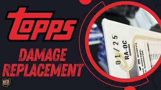 I sent a damaged card to Topps, what did they send me back?