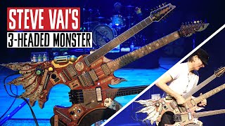 Video thumbnail for Steve Vai's 3-Headed Monster Ibanez Hydra Guitar by Premier Guitar