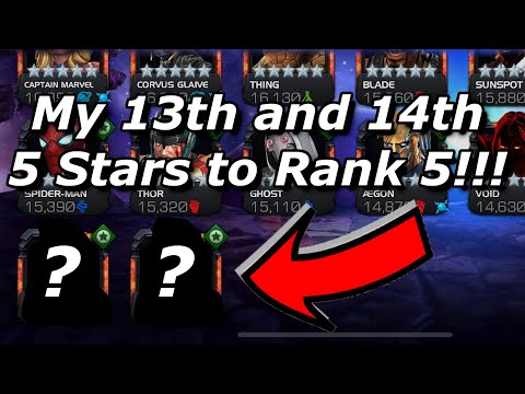 2 More 5 Stars Go to Rank 5!!!! Marvel Contest of Champions