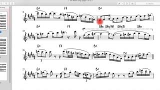 Saxophone Solo on Take That's, 'Sunday to Saturday' - Jazz Transcription Analysis