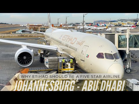 Etihad in the World’s top 5! | Etihad B787-9 Economy Class | Johannesburg to Abu Dhabi | Trip Report