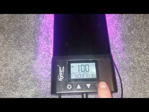 How to set a Hygger led timer setup