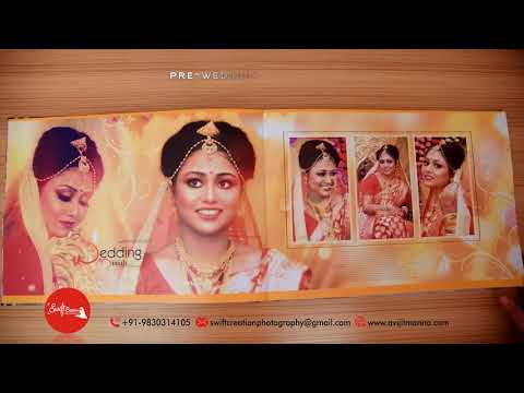 Kolkata Wedding Album Design and Print | Piyali & Sovan Bengali Wedding Album | Indian Wedding Album