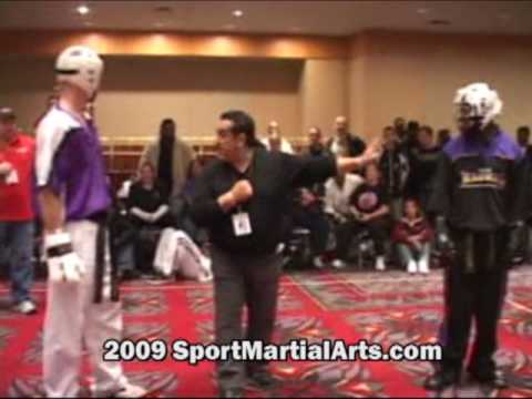 Jeff Bates v Mark O'Mard - Men's team sparring - 2009 Amerikick Internationals