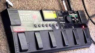 Video thumbnail for Korg AX30B Bass multi-effects played with Squier IV by Gearfacts