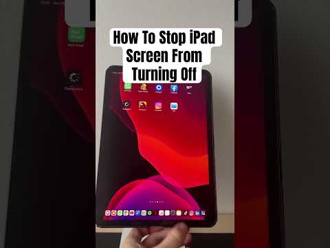 How to stop iPad screen from turning off automatically
