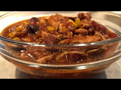 Chicken Taco Chili Crockpot WW friendly