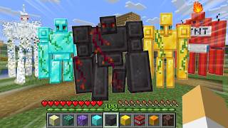 色んなブロックでゴーレム作ったらどんな敵からも村守れんじゃね？【マインクラフト】