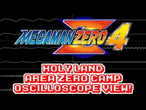 Mega Man Zero 4 (GBA) - Holy Land (Area Zero Camp) - In Oscilloscope View!
