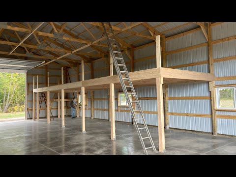 Building the Mezzanine Storage Loft in the New Shed - Part 1 of 2