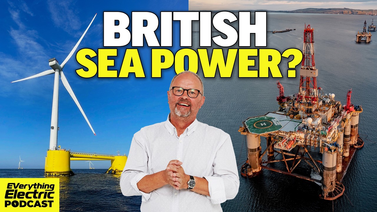 Offshore wind turbines at sea