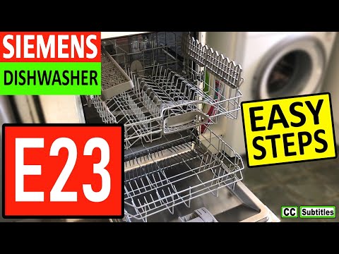 Siemens Dishwasher E23 Error Code and How to Clean Filter for Maximum Efficiency Video