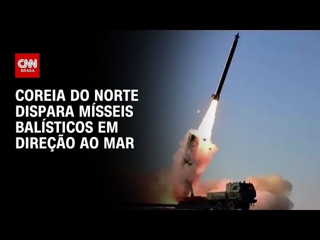 Coreia do Norte dispara mísseis balísticos em direção ao mar e eleva tensão | AGORA CNN