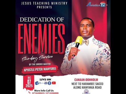 DEDICATION OF ENEMIES(RAISING THE ALTAR)SUNDAY SERVICE.