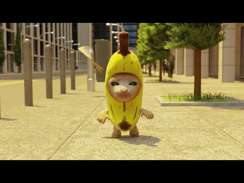 Banana Cat vs Banana Chips 🍌✨ (FullHD|RTX)