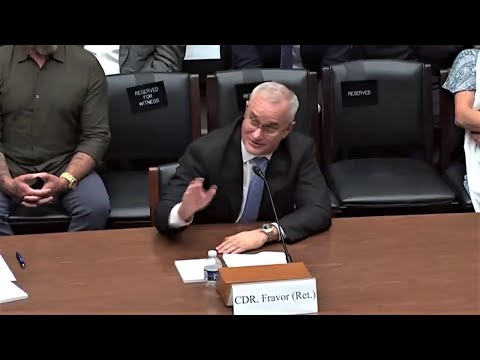 Commander David Fravor Questioned On Tic Tac UFO Encounter *Congressional UAP Hearing* Washington DC
