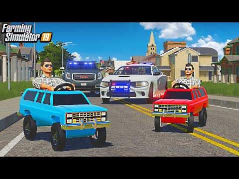 TROLLING COPS WITH TINY TRUCKS (Rich Redneck FS19)