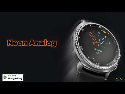 Neon Analog Watch Face