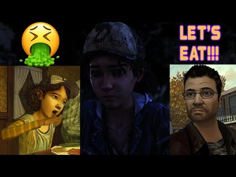 Clementine mentions eating Marks leg