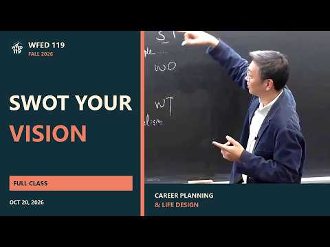 Personal SWOT: Turn Your Vision Into Strategies | WFED 119 | Oct 20, 2026