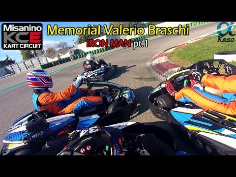 Memorial Valerio Braschi PARTE n.1 - 1h IRON MAN Endurance - Misanino KCE Kart onboard
