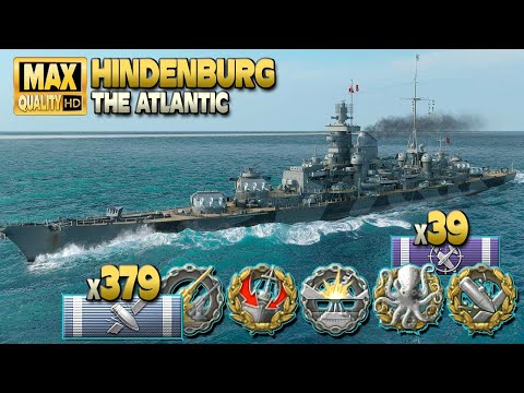 Cruiser Hindenburg: Last hope on map The Atlantic - World of Warships