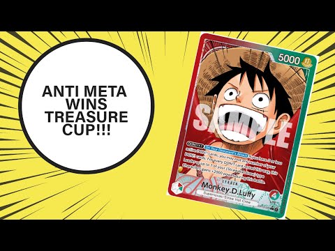 ANTI META?!? TREASURE CUP WINNING ONE PIECE TCG RED GREEN LUFFY DECK PROFILE SET 13