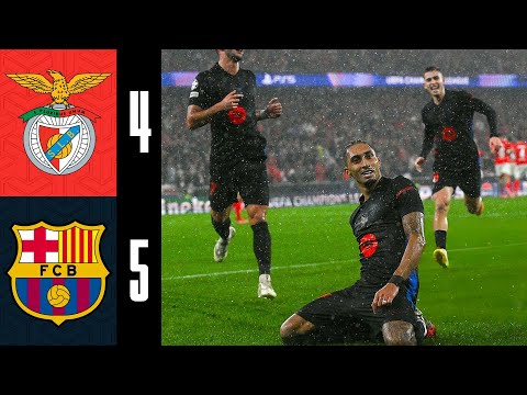 Benfica 4-5 Barcelona | All Goals & Highlights | CRAZY GAME 😱