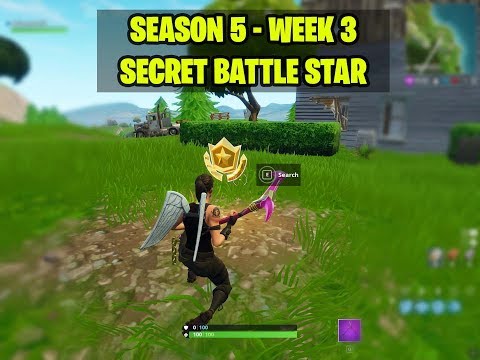 SECRET BATTLE STAR WEEK 3 SEASON 5 LOCATION! - Fortnite Battle Royale