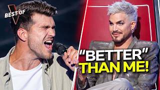 He Sang Adam Lambert's Song... RIGHT In Front Of Adam Lambert | The Voice