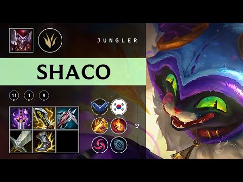 Shaco Jungle vs Nidalee - KR Diamond Patch 25.24