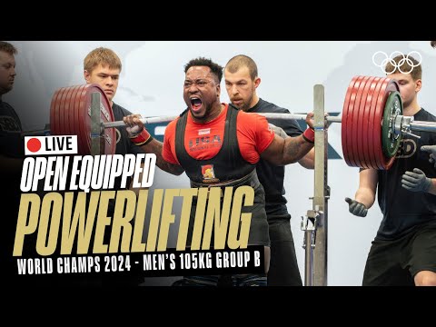 🔴  LIVE Powerlifting | Men's 105kg Group B | World Open Equipped Championships