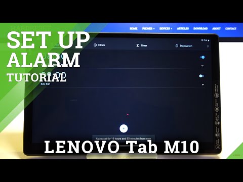 How to Adjust Clock Alarm in Lenovo Tab M10 - Set Wake Up Time