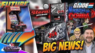 What's Next For Arcade1Up Fans? Stern Pinball Godzilla 70th & GI Joe Wrath of Cobra Demo!