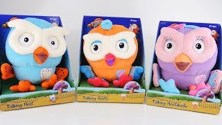 Hoot Hoot Go Talking Plush Toys - Hoot, Hootabelle and Hootly - Giggle and Hoot